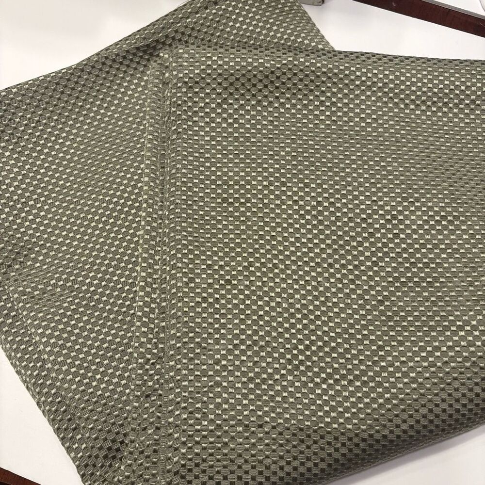 Green Mini Square Print Tablecloth 57” x 114”